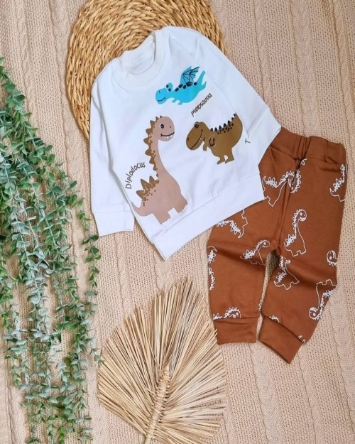  ست بلوز و شلوار طرح دایناسور مشخصات