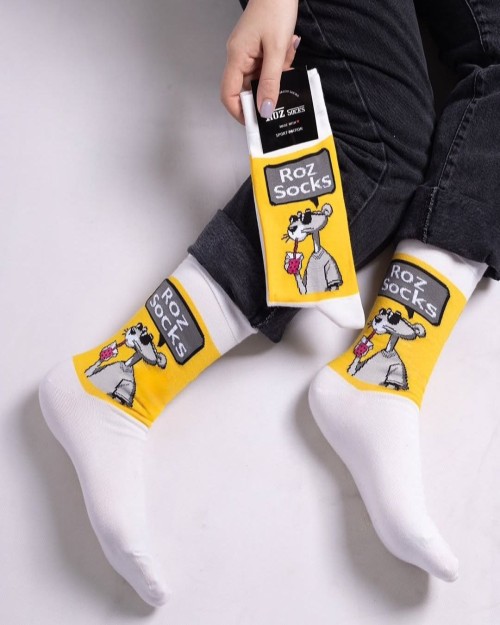  جوراب زنانه ساق بلند فانتزی مشخصات