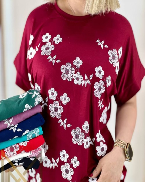  تیشرت ویسکوز صد در صد نگینی 