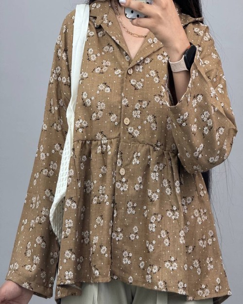  شومیز عروسکی گل گچی 