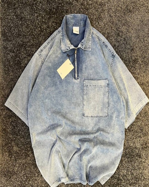  تیشرت یقه دار نیم زیپ مشخصات