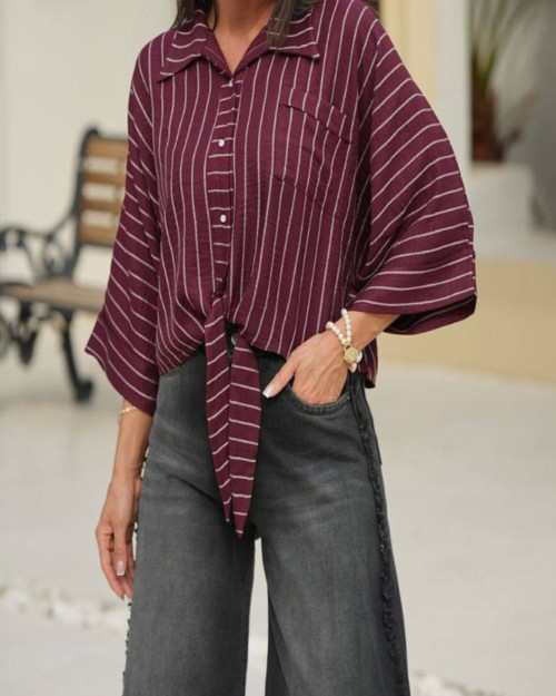  بلوز پایین گره ای قواره لش 