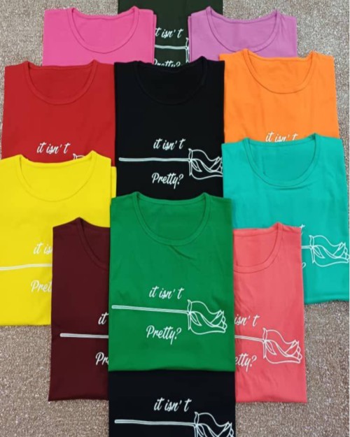  تیشرت پنبه جلو چاپ فانتزی کد ۵۳۷۲.۳ 