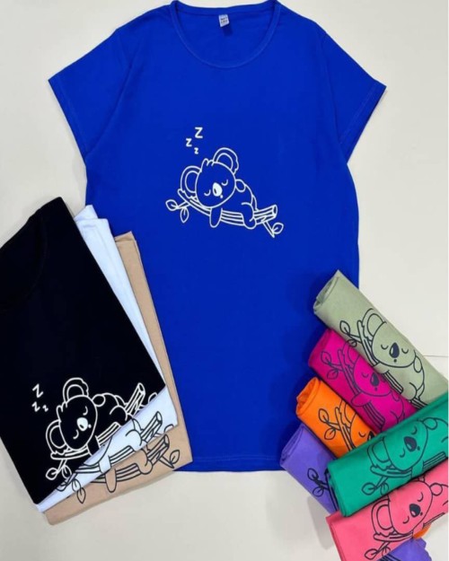  تیشرت پنبه جلو چاپ فانتزی کد ۵۳۷۲.۳ 