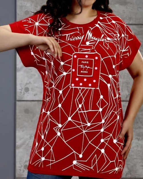  تاپ سرخود چاپ دار 