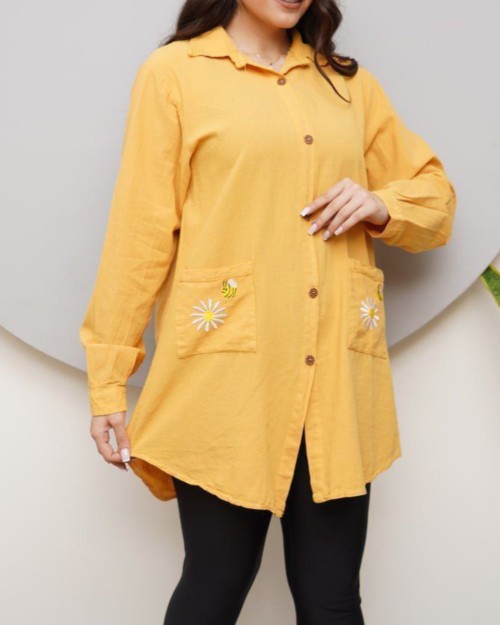  شومیز دوجیب زنبوری 