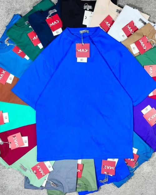  تیشرت پنبه سوپر نخ ۲۸  بیسیک قواره باکسی 