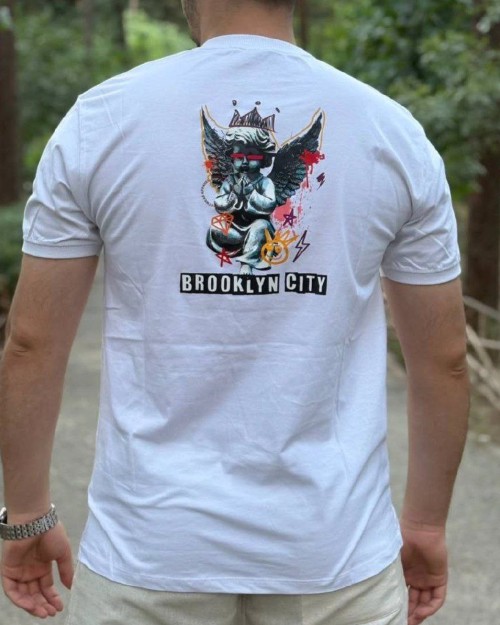  تیشرت پنبه سوپر چاپ مچیسنت پشت چاپ 