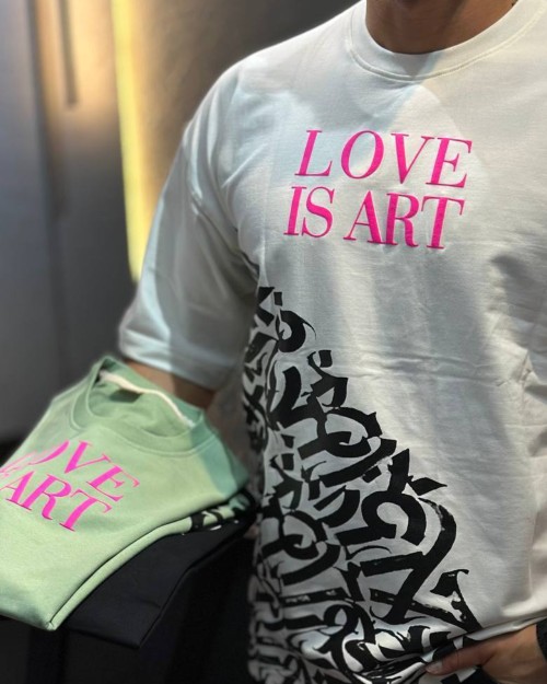  تی‌شرت باکسی  پارچه دو نخ گِرم بالا 