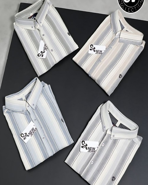  پیراهن آستین کوتاه تک جیب نیوجین کد 1824 