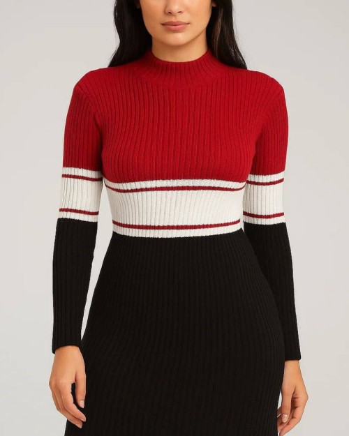  بلوز بافت حاشیه دار 