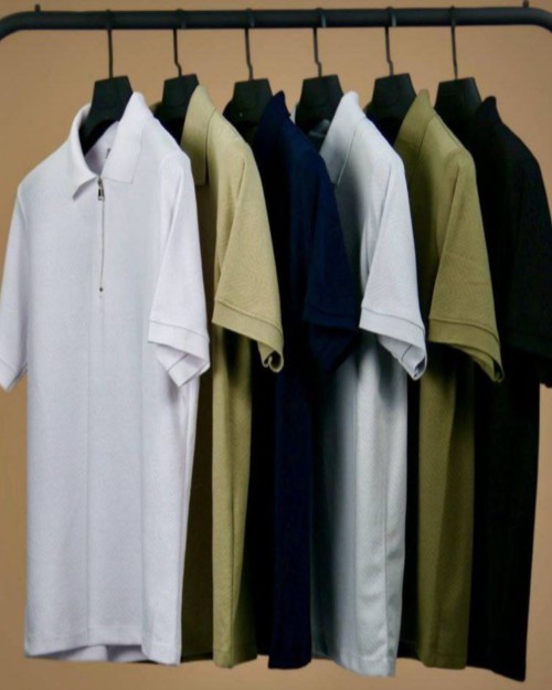  تیشرت نیم زیپ مردانه 