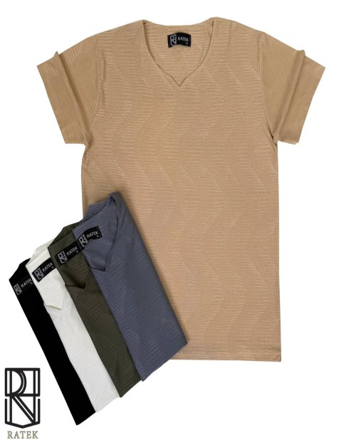  تیشرت یقه کوبایی طرح لونا درجه یک مشخصات