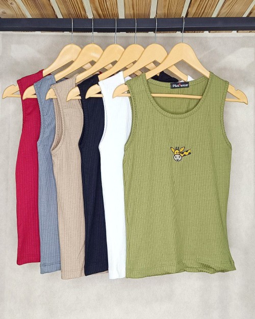  نام کالا :#تاپ_فانریپ_پیش_گلدوزی_زرافه 7666 