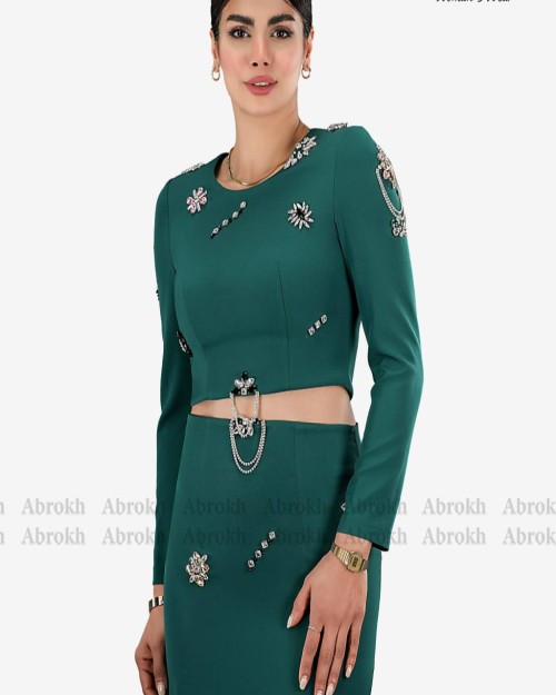  ست کت و دامن کار شده 