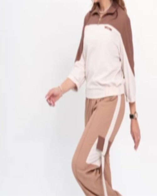  کت کراپ و شلوار پشت کشدار کد 026 