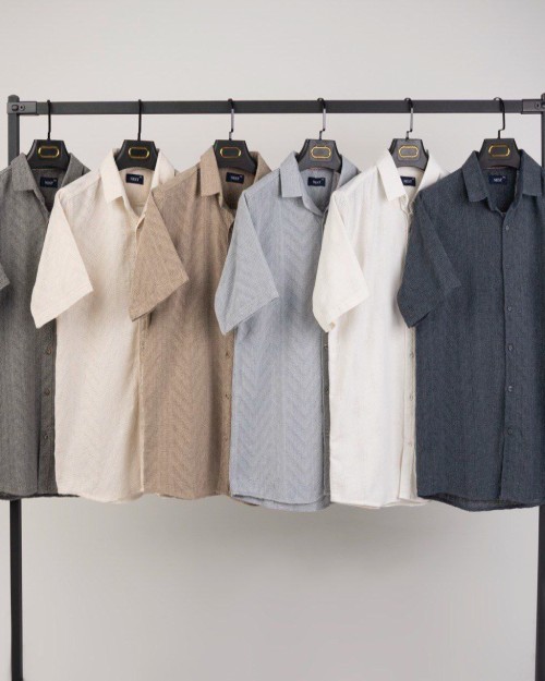  پیراهن پنبه پارچه سوزن خالی 